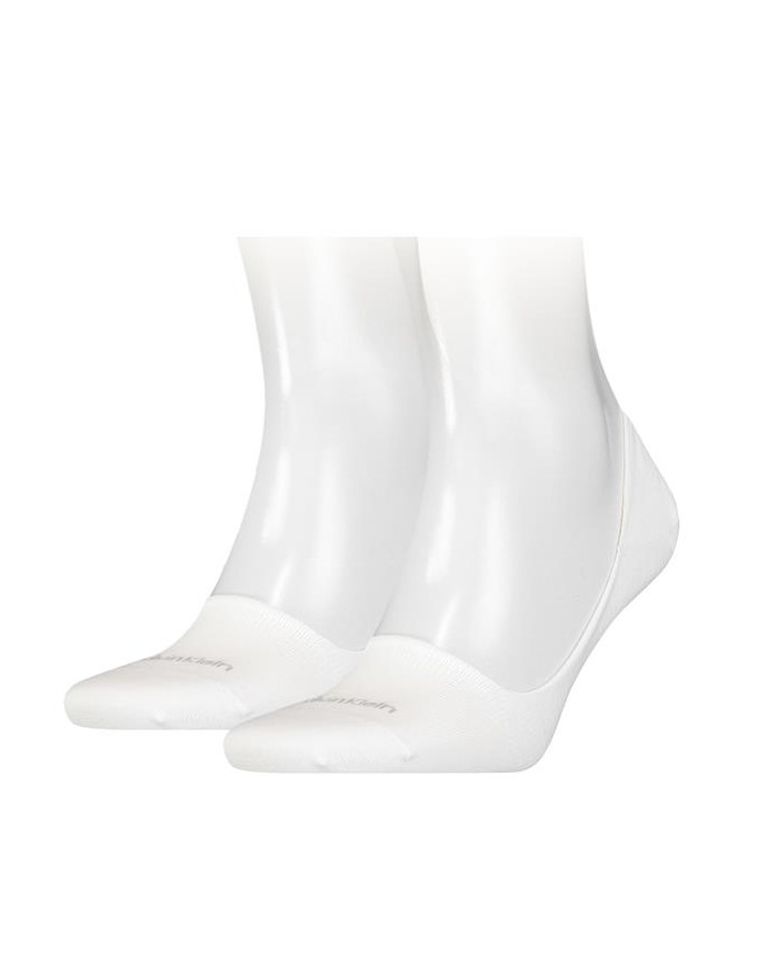 Skarpetki męskie Calvin Klein CK MEN FOOTIE MID CUT 2P 701218708002 Białe - Sklep online Mastersport