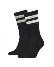 Skarpetki męskie Calvin Klein CK MEN SOCK 2P STRIPES 701218711001 Czarne - Sklep online Mastersport