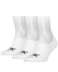 Skarpetki męskie Calvin Klein CK MEN FOOTIE HIGH CUT 3P LOGO 701218723002 Białe - Sklep online Mastersport