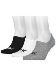 Skarpetki męskie Calvin Klein CK MEN FOOTIE HIGH CUT 3P LOGO 701218723003 Białe - Sklep online Mastersport