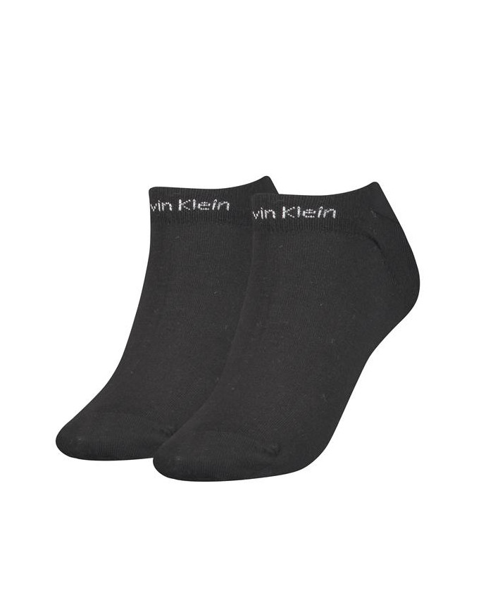 Skarpetki damskie Calvin Klein CK WOMEN SNEAKER 2P GRIPPER 701218774001 Czarne - Sklep online Mastersport