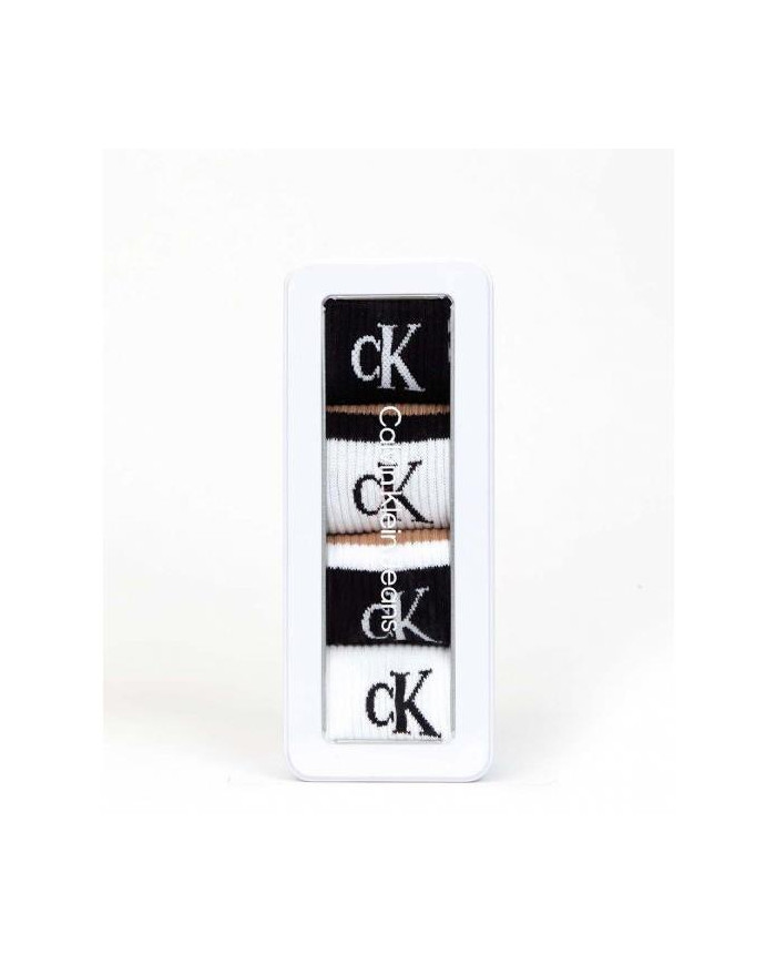 Skarpetki męskie Calvin Klein CKJ MEN SOCK 4P SPORT LOGO 701219837001 Czarne - Sklep online Mastersport