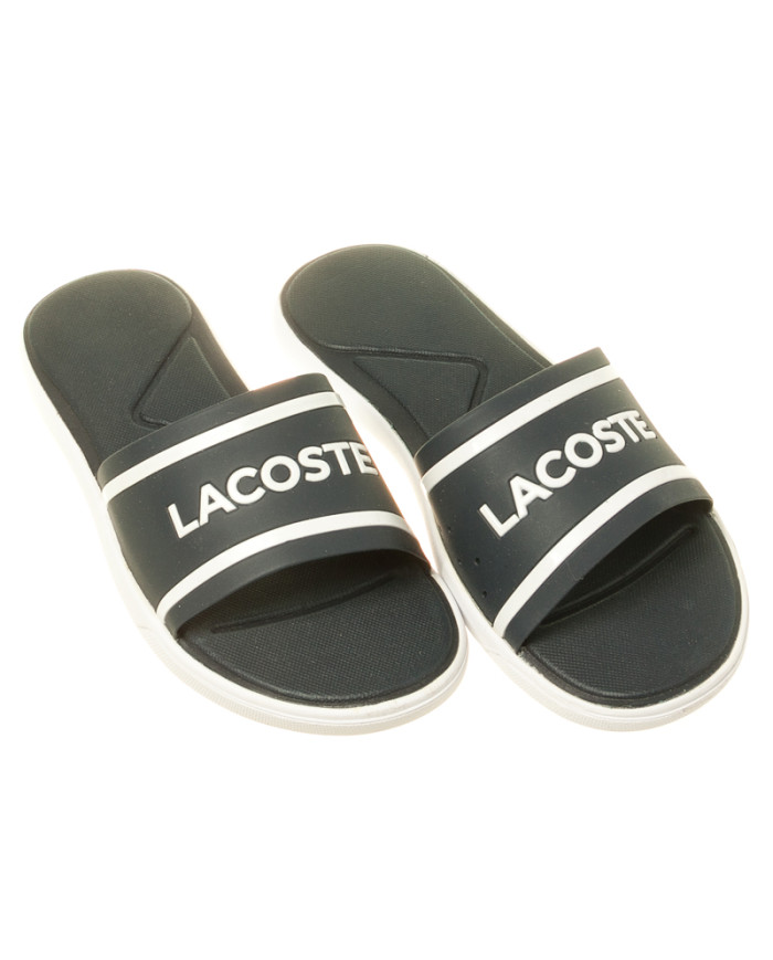 Klapki damskie Lacoste L.30 SLIDE CAW 735CAW0020092 Niebieskie - Sklep online Mastersport
