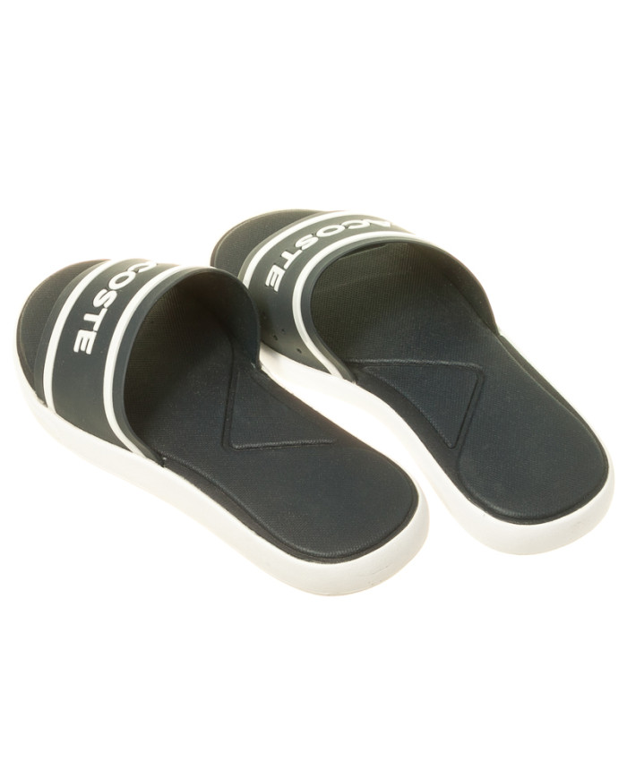 Klapki damskie Lacoste L.30 SLIDE CAW 735CAW0020092 Niebieskie - Sklep online Mastersport