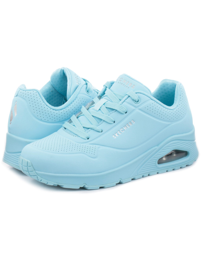 Buty damskie Skechers UNO 73690LTBL Niebieskie - Sklep online Mastersport