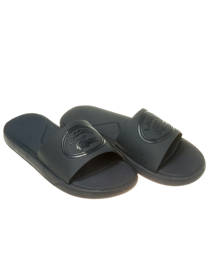 Klapki damskie Lacoste L.30 SLIDE 318 1 CAW 736CAW002195K Niebieskie - Sklep online Mastersport