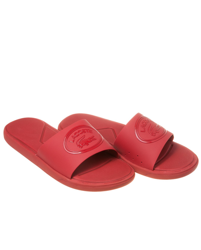 Klapki damskie Lacoste L.30 SLIDE 318 1 CAW 736CAW0021RR1 Czerwone - Sklep online Mastersport