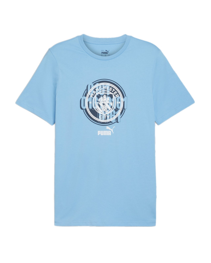 Koszulka męska Puma MCFC FTBL CULTURE TEE 77777439 Niebieska - Sklep online Mastersport