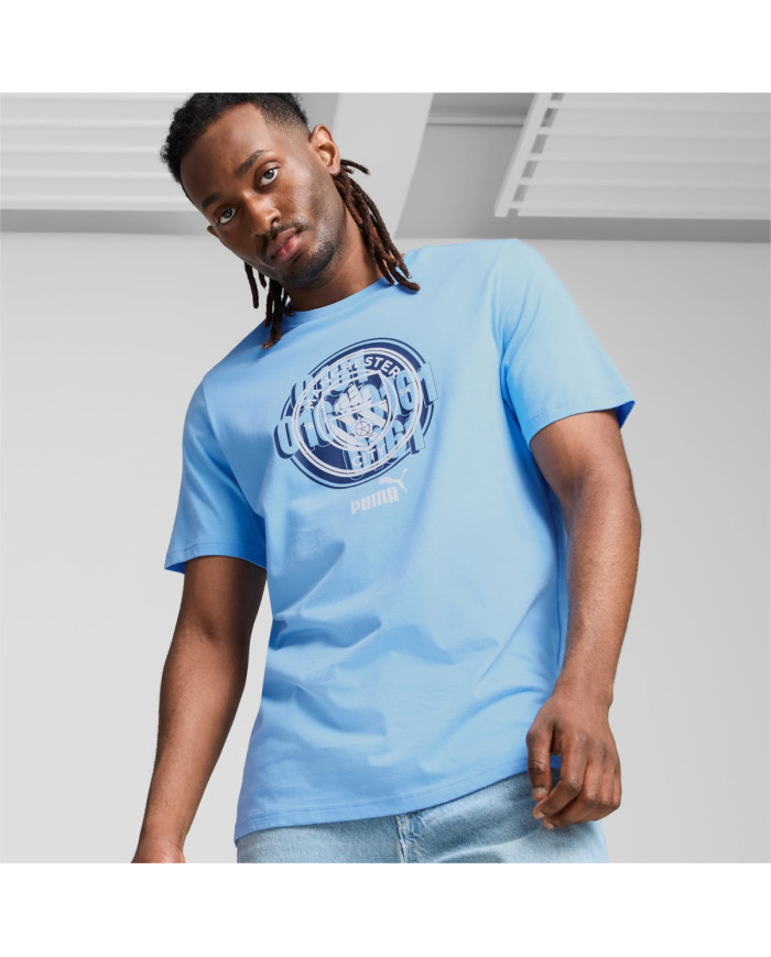 Koszulka męska Puma MCFC FTBL CULTURE TEE 77777439 Niebieska - Sklep online Mastersport