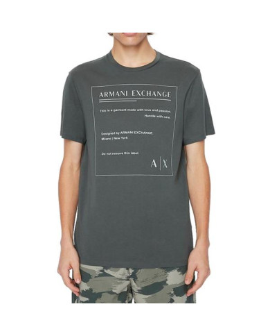 Koszulka męska Armani Exchange T-SHIRT 3LZTHD-ZJH4Z-1839 Szara - Sklep online Mastersport