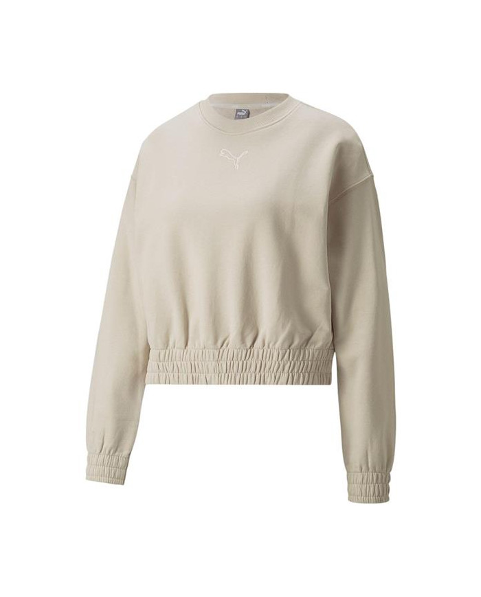 Bluza damska Puma HER CREW TR 84709464 Beżowa - Sklep online Mastersport