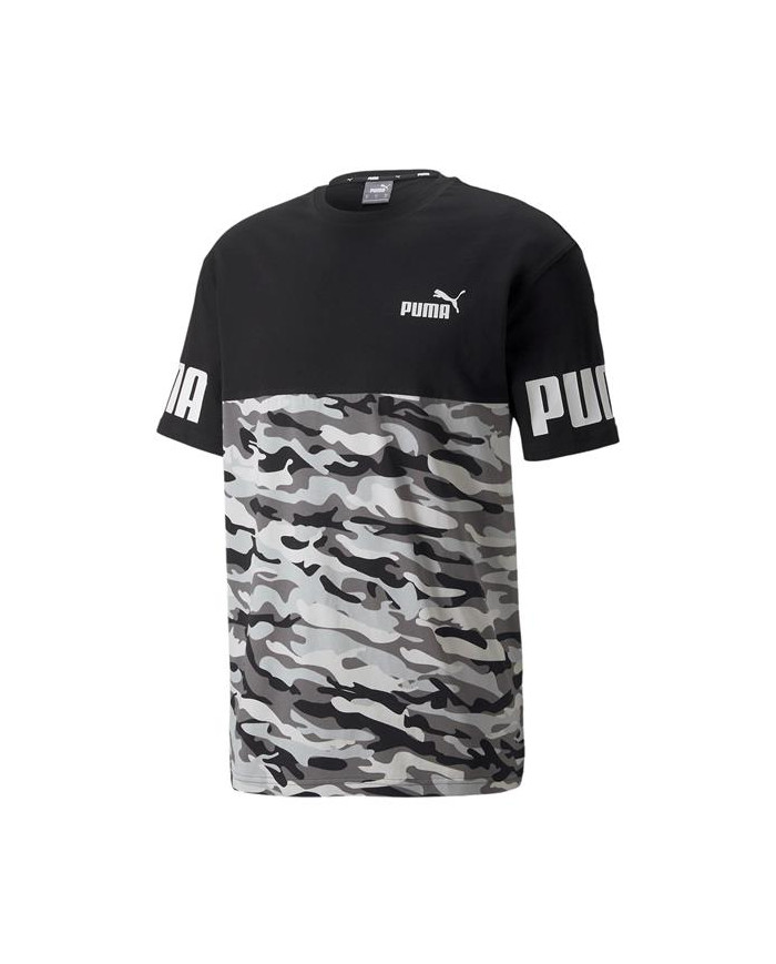 Koszulka męska Puma POWER CAMO TEE 84887101 Czarna - Sklep online Mastersport