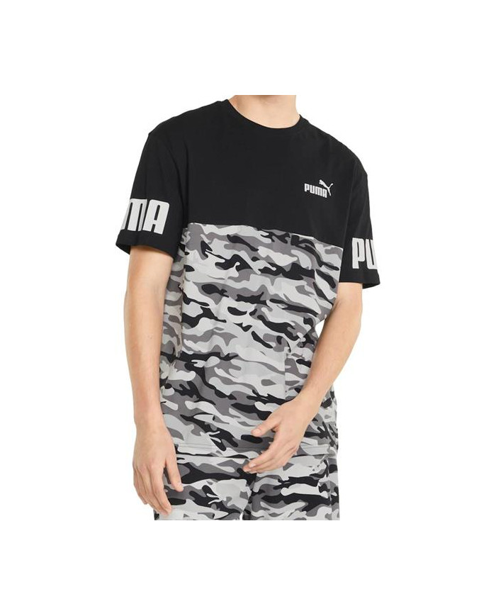 Koszulka męska Puma POWER CAMO TEE 84887101 Czarna - Sklep online Mastersport