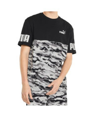Koszulka męska Puma POWER CAMO TEE 84887101 Czarna - Sklep online Mastersport