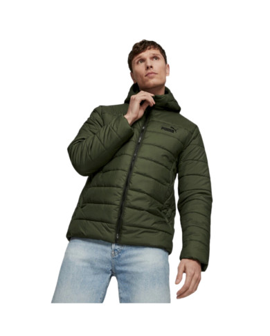 Kurtka męska Puma ESS HOODED PADDED JKT 84893831 Zielona - Sklep online Mastersport
