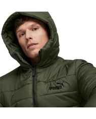 Kurtka męska Puma ESS HOODED PADDED JKT 84893831 Zielona - Sklep online Mastersport