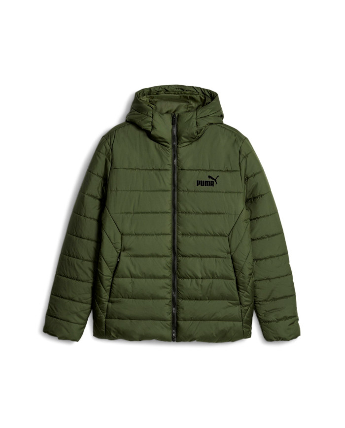 Kurtka męska Puma ESS HOODED PADDED JKT 84893831 Zielona - Sklep online Mastersport