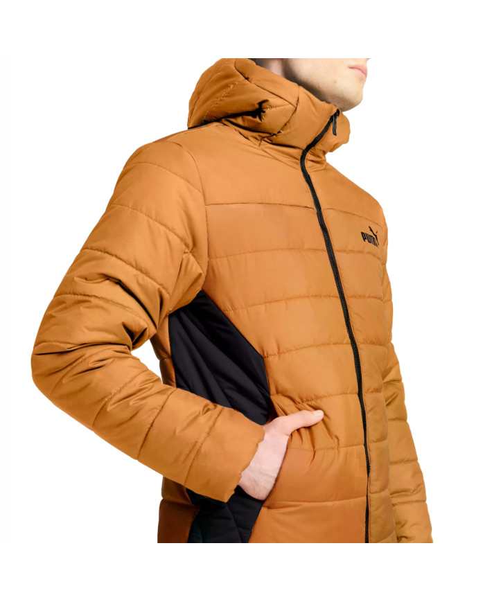 Kurtka męska Puma ESS HOODED PADDED JKT 84893864 Brązowa - Sklep online Mastersport