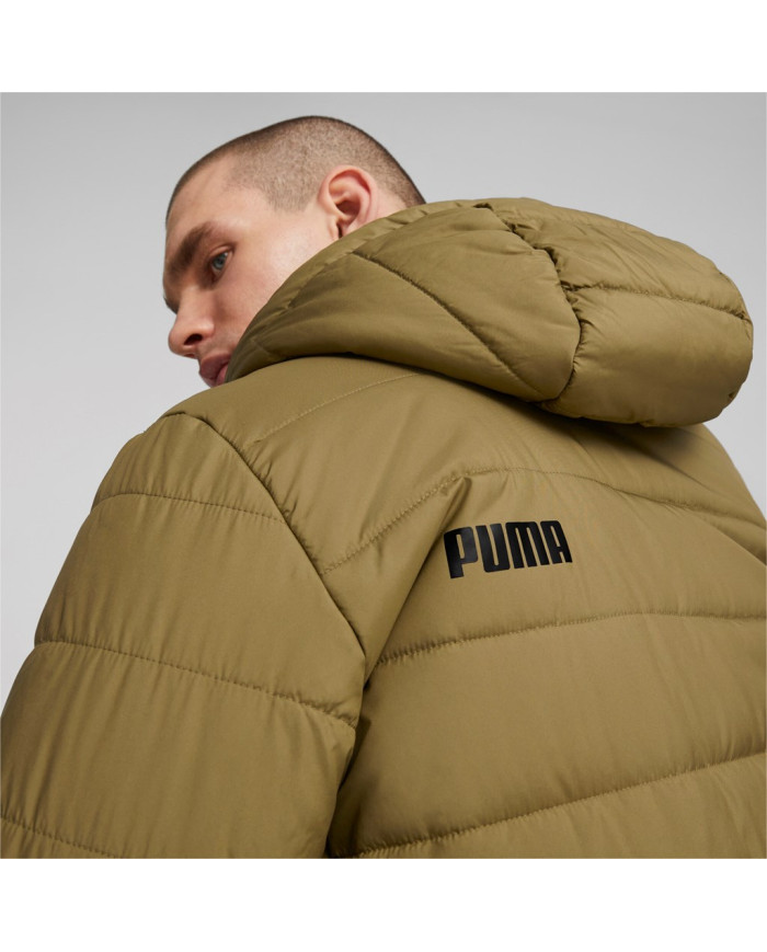 Kurtka męska Puma ESS HOODED PADDED JKT 84893893 Zielona - Sklep online Mastersport