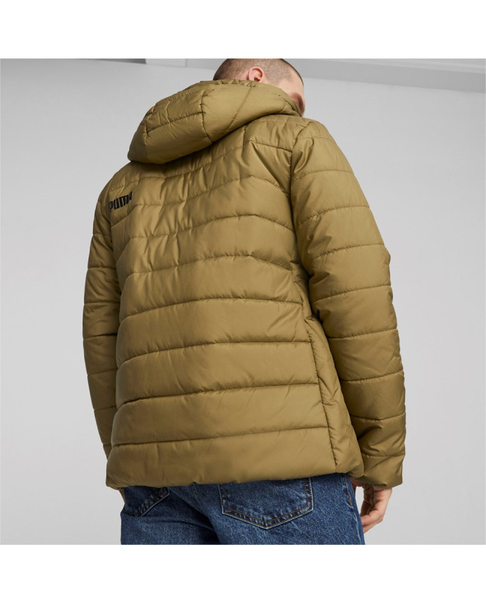 Kurtka męska Puma ESS HOODED PADDED JKT 84893893 Zielona - Sklep online Mastersport