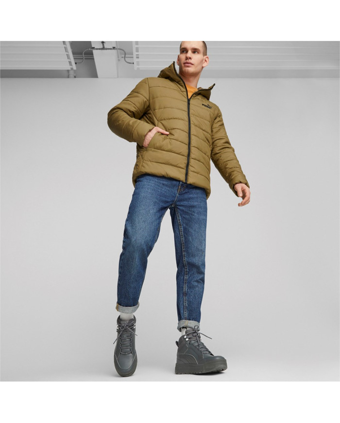 Kurtka męska Puma ESS HOODED PADDED JKT 84893893 Zielona - Sklep online Mastersport