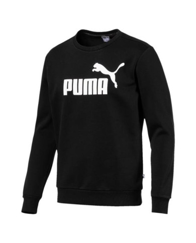 Bluza męska Puma ESS LOGO CREW SWEAT 85174701 Czarna - Sklep online Mastersport