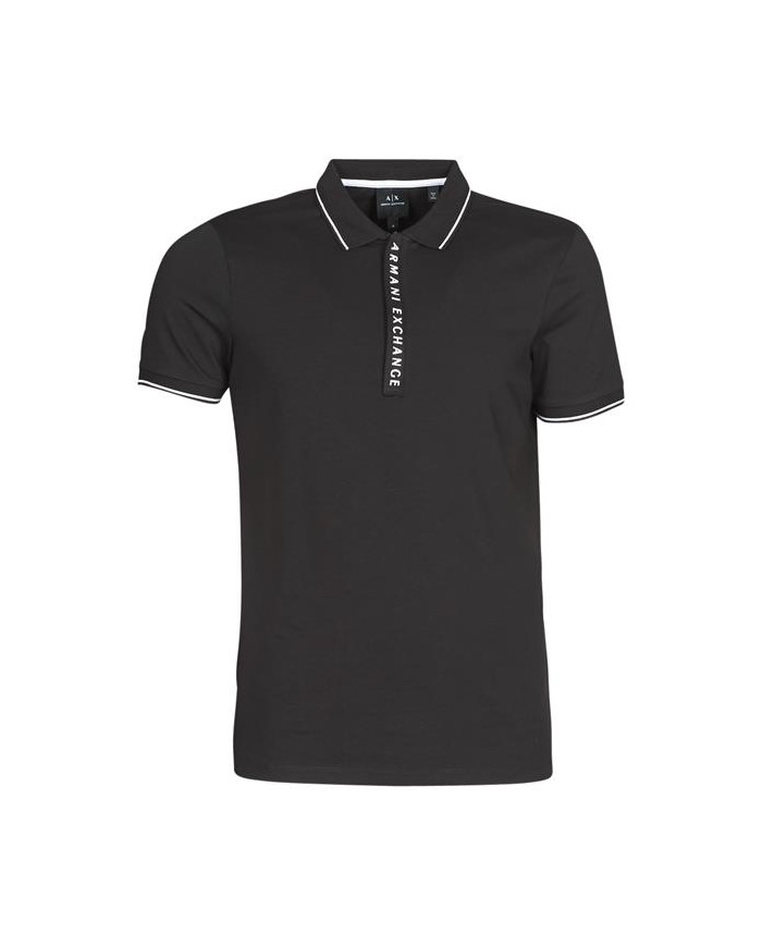 Koszulka męska Armani Exchange POLO 8NZF71-ZJH2Z-1200 Czarna - Sklep online Mastersport