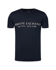 Koszulka męska Armani Exchange T-SHIRT 8NZT72-Z8H4Z-1510 Niebieska - Sklep online Mastersport
