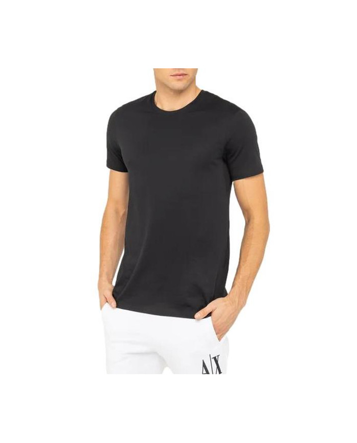 Koszulka męska Armani Exchange T-SHIRT 8NZT74-ZJA5Z-1200 Czarna - Sklep online Mastersport