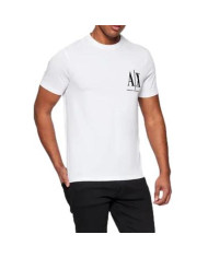 Koszulka męska Armani Exchange T-SHIRT 8NZTPH-ZJH4Z-1100 Biała - Sklep online Mastersport