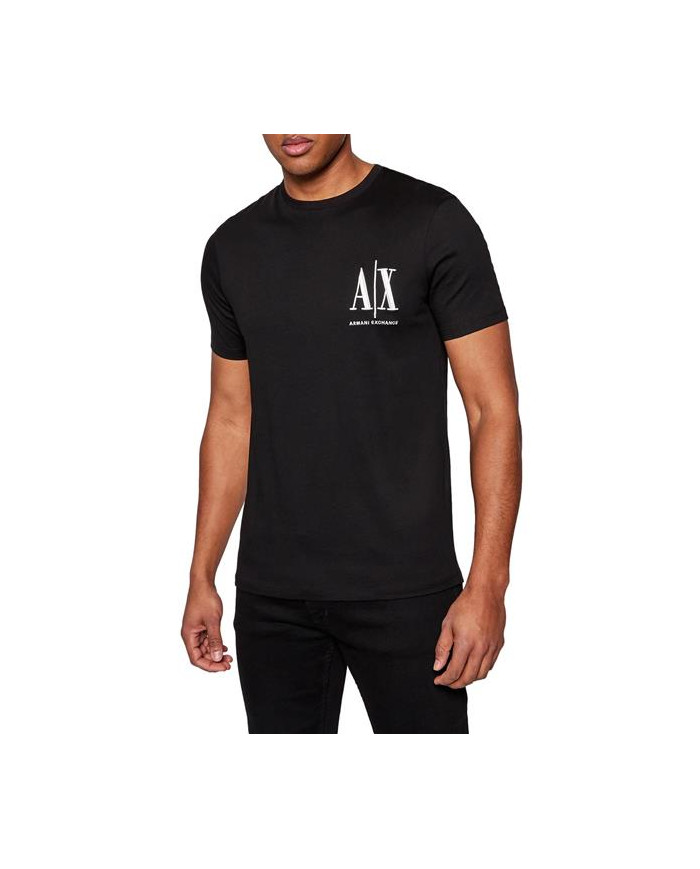 Koszulka męska Armani Exchange T-SHIRT 8NZTPH-ZJH4Z-1200 Czarna - Sklep online Mastersport