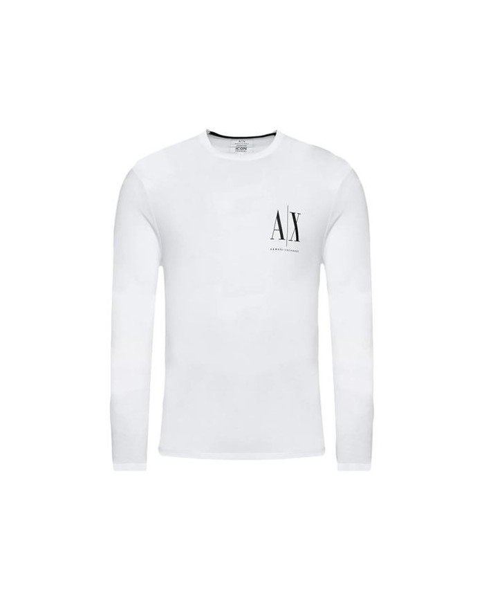 Koszulka męska Armani Exchange T-SHIRT 8NZTPL-ZJH4Z-1100 Biała - Sklep online Mastersport