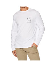 Koszulka męska Armani Exchange T-SHIRT 8NZTPL-ZJH4Z-1100 Biała - Sklep online Mastersport