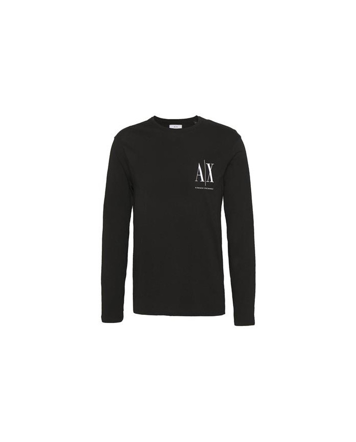 Koszulka męska Armani Exchange T-SHIRT 8NZTPL-ZJH4Z-1200 Czarna - Sklep online Mastersport