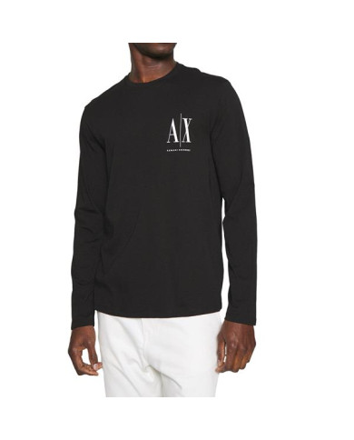 Koszulka męska Armani Exchange T-SHIRT 8NZTPL-ZJH4Z-1200 Czarna - Sklep online Mastersport