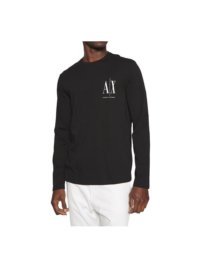 Koszulka męska Armani Exchange T-SHIRT 8NZTPL-ZJH4Z-1200 Czarna - Sklep online Mastersport