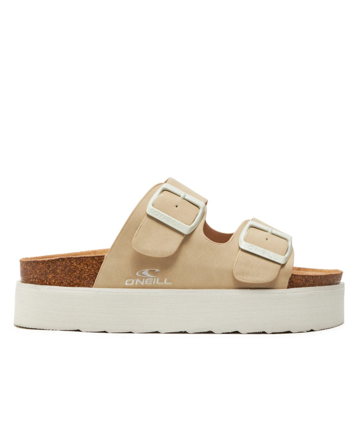Klapki damskie ONeill PLATFORM SLIDER WOMEN LOW 9024101973D Beżowe - Sklep online Mastersport