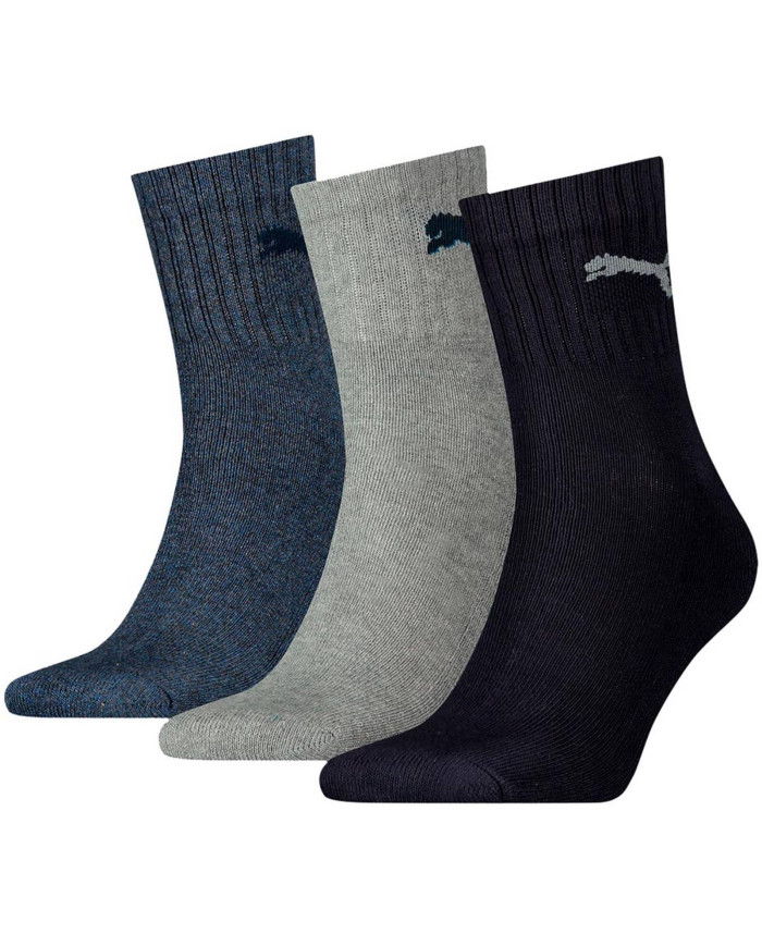 Skarpetki męskie Puma SHORT CREW 3P UNISEX 90611058 Wielokolorowe - Sklep online Mastersport