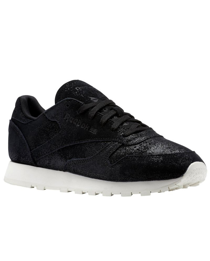 Buty damskie Reebok CL LTHR SHIMMER BS9856 Czarne - Sklep online Mastersport