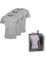Koszulka męska Reebok CREW NECK TEE SANTO 3PACK C82730 Szara - Sklep online Mastersport