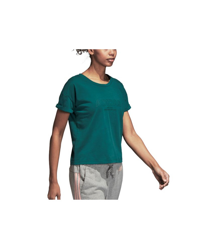 Koszulka damska adidas Performance ESS ALLCAP T CZ5694 Zielona - Sklep online Mastersport