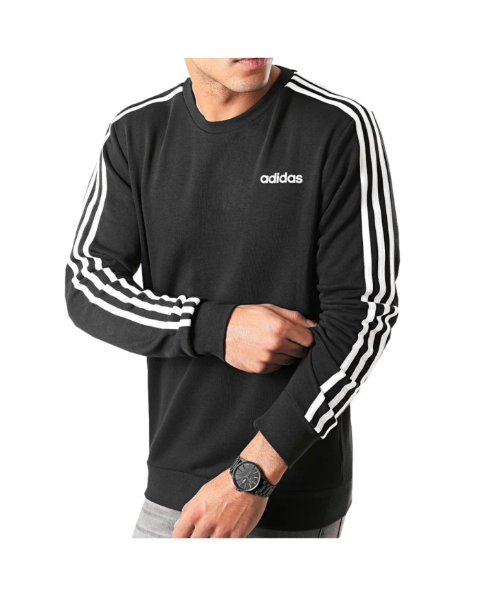 Bluza męska adidas Core E 3S CREW FT DQ3083 Czarna - Sklep online Mastersport