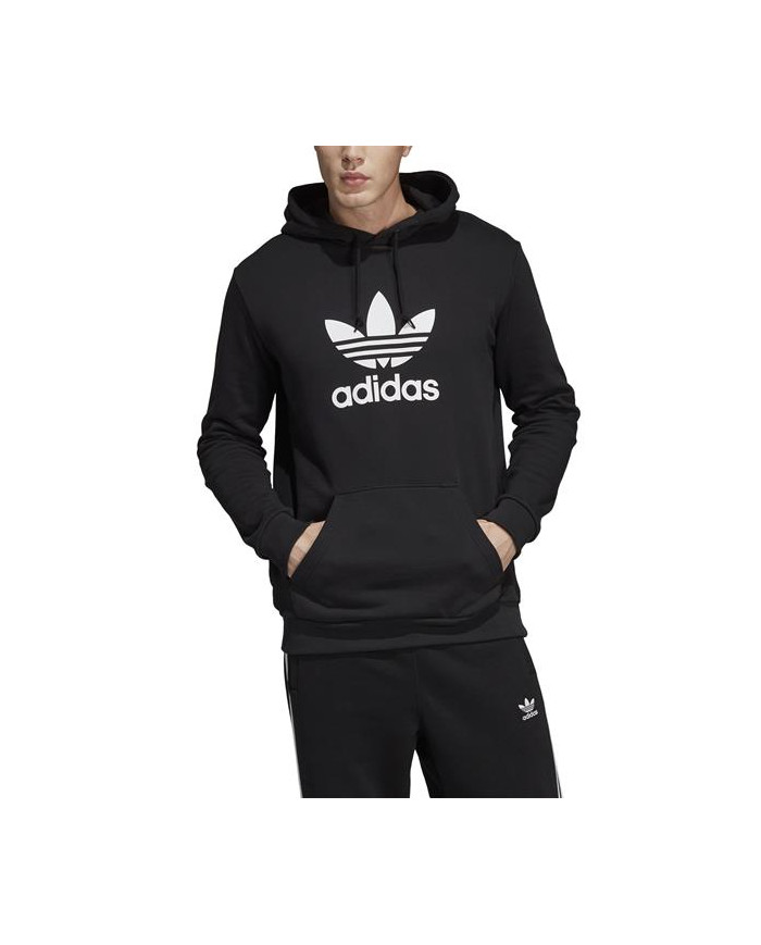 Bluza męska adidas Originals TREFOIL HOODIE DT7964 Czarna - Sklep online Mastersport