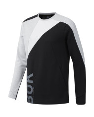 Bluza męska Reebok OST BLOCKED CREW NECK EC0991 Czarna - Sklep online Mastersport