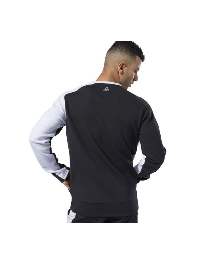 Bluza męska Reebok OST BLOCKED CREW NECK EC0991 Czarna - Sklep online Mastersport