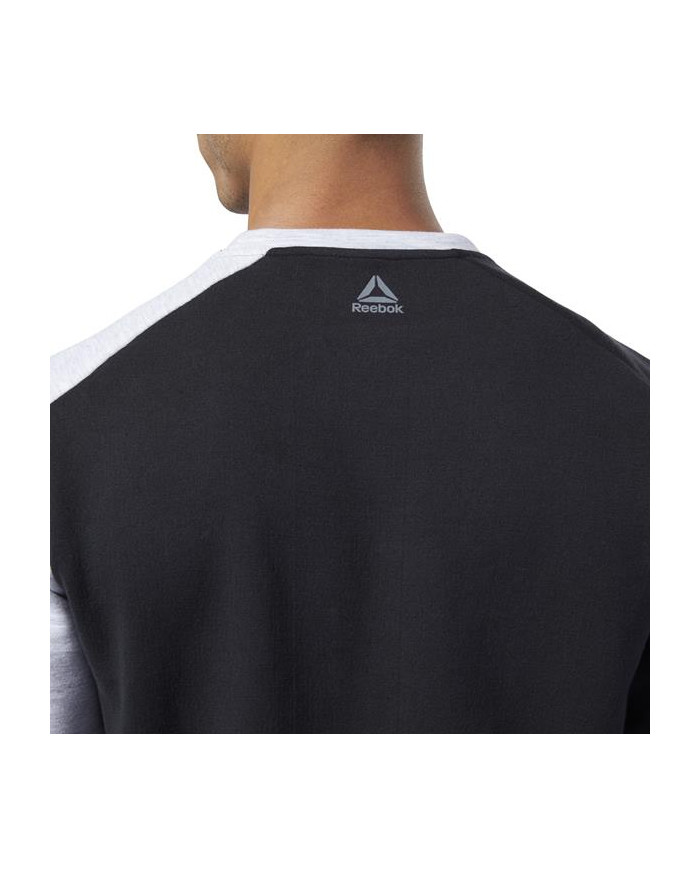 Bluza męska Reebok OST BLOCKED CREW NECK EC0991 Czarna - Sklep online Mastersport