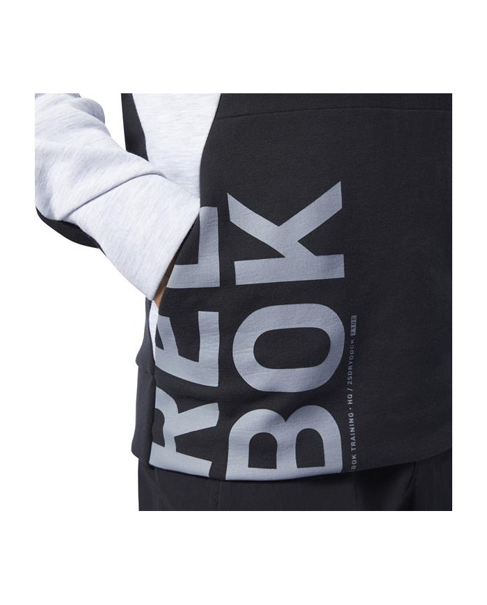 Bluza męska Reebok OST BLOCKED CREW NECK EC0991 Czarna - Sklep online Mastersport