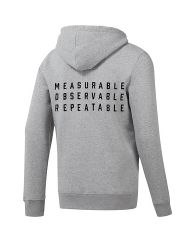 Bluza męska Reebok RC MOR LOGO HOODIE EC1468 Szara - Sklep online Mastersport