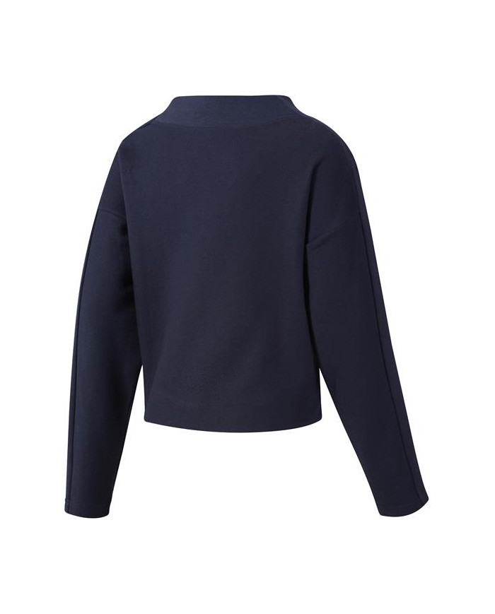 Bluza damska Reebok TE TWILL COWL NECK EC2338 Niebieska - Sklep online Mastersport