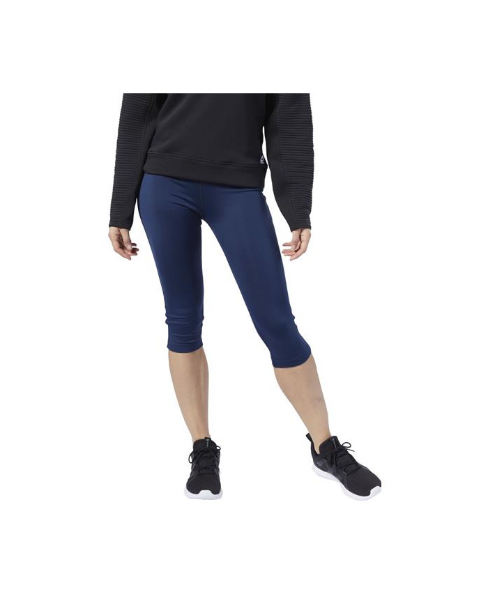 Spodnie damskie Reebok WOR PP CAPRI EC2350 Niebieskie - Sklep online Mastersport